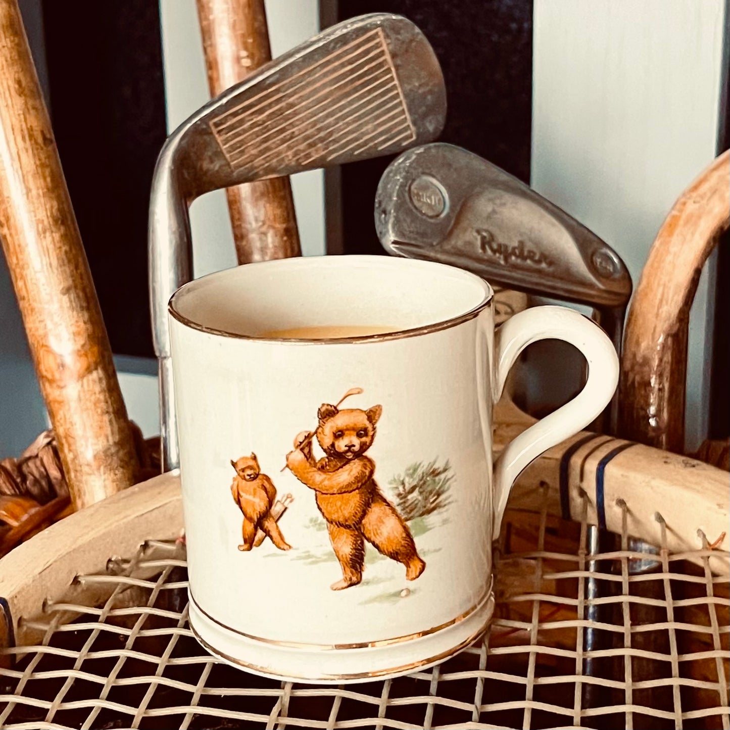 Sporty Teddy Mug 1930s